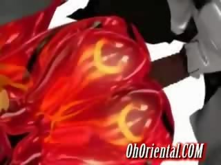 Smashing 怪物 他妈的 在 3d