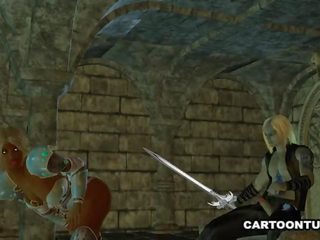 Приголомшлива 3d мультиплікація смаглява elf stunner отримувати трахкав