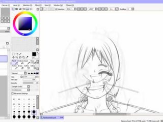 Хентай скорост drawing - second част - inking