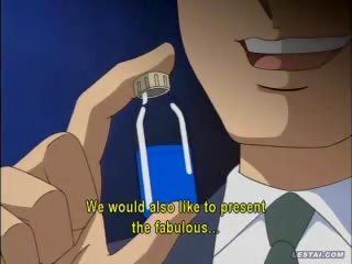 Busty hentai anime police mistress spotlight gangbang