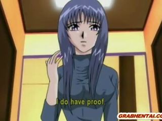 Bondage hentai lassie gets ass injection with an enema