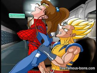 TV toon heroes anal x rated video