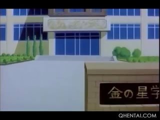 Хентай мадама получава хлъзгав влагалище облиза и цици смучат от aliens