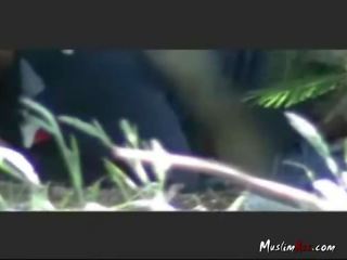 Hijab Indonesian lady Fucked Outdoor