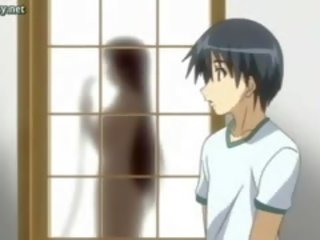 Turned on Anime Chick Getting Jizzed At Shower
