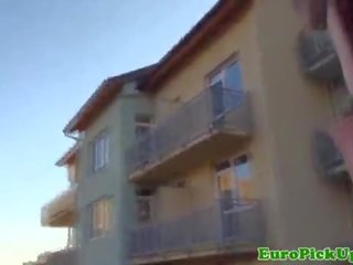 Витягнув трахкав євро вулиця дівчина jizzed на дупка