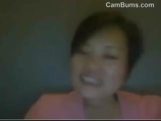 Shy Chinese adolescent Takes Off Her Top