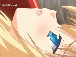 3d anime sixtynine with blonde magnificent lesbian teens