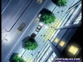 Manga Coed gets bite her Tits and fingered Pussy