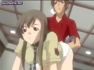 Anime femme fatale teší a anál vibrátor