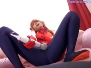 Evangelion 明日香 pov 角色扮演 性别 夹 blowhob