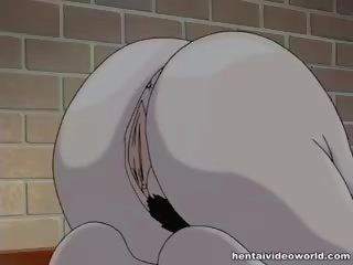 Ученик чука завързан хентай млад жена с чудовище прът и играчка