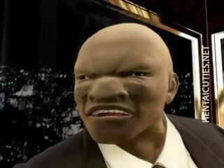 3d хентай милф получава голям бомби измъчван