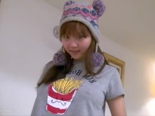 Voluptuous busty asian teen mademoiselle fingers