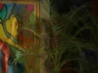 Gentle body painting in art clip