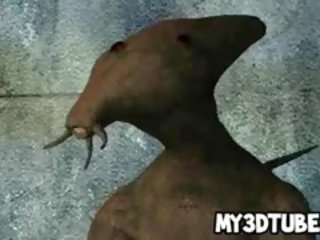 Marvelous 3D Cartoon Blonde feature Gets Fucked By An Alien