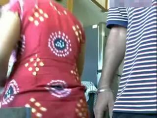 House wife fucked by young woman in kitchen