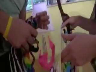 Три млад ученички чукане с крадец с взлом