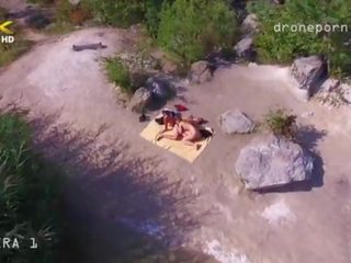 裸体 海滩 性别, 偷窥 电影 taken 由 一 drone