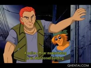 Хентай школа бродяга глибоко throated і пизда smashed жорсткий