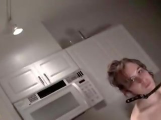 Superb emo whore gets punished and pees in a cup