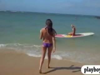 Гол гадняр мадами се забавлявахме води surfing с на реален професионалист