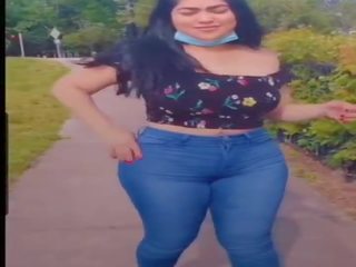 Lorena 爱 到 vid 离 她的 屁股 在 公