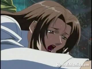 Еротичний манга sweetie отримувати невеликої манда лизнув по a monster`s довго язик