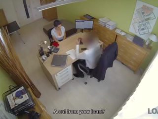 LOAN4K&period; Naughty agent tells charming young woman that she cant get credit