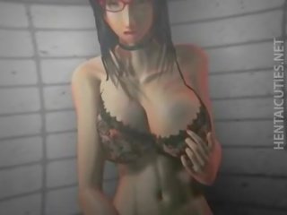 3d аніме ціпонька в окуляри іграшка пизда