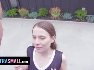 Superior divinity With Natural Hairy Pussy Gets Her Pussy Filled Up By Her Basketball Coach - Exxxtra Small