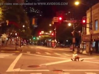 Clown gets johnson sucked in middle of the street