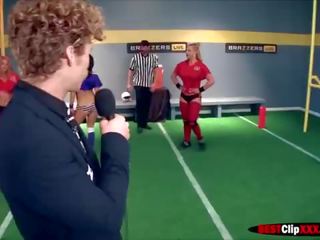 Four excellent Pornstars in The Brazzers Halftime clip II