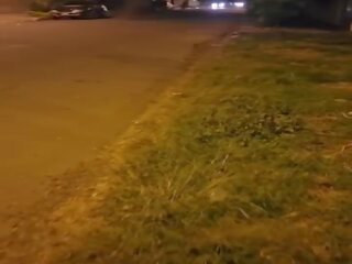 A couple has adult video in public&period; Stepdaughter sucks her stepfather's phallus on the street&period; Anal sex on the terrace of the building&period; Blowjob in public&comma; outside doors&period; Part 2-2&period; Slutty teen playing with my penis 