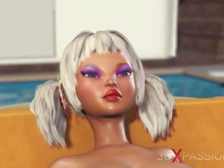 Anal xxx movie on the jungle&excl; Sweet lover dreams to have sex with a black man on a lost island